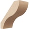Ekena Millwork 5-inch W x 10-inch D x 10-inch H Geneva Rough Cedar Woodgrain TimberThane Knee Brace, Primed BRCUR05X10X10GNVRCPR - alternate 1